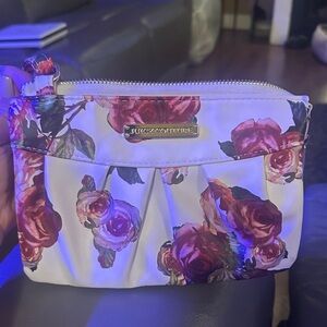 Juicy Couture Floral Clutch - Cream and Pink